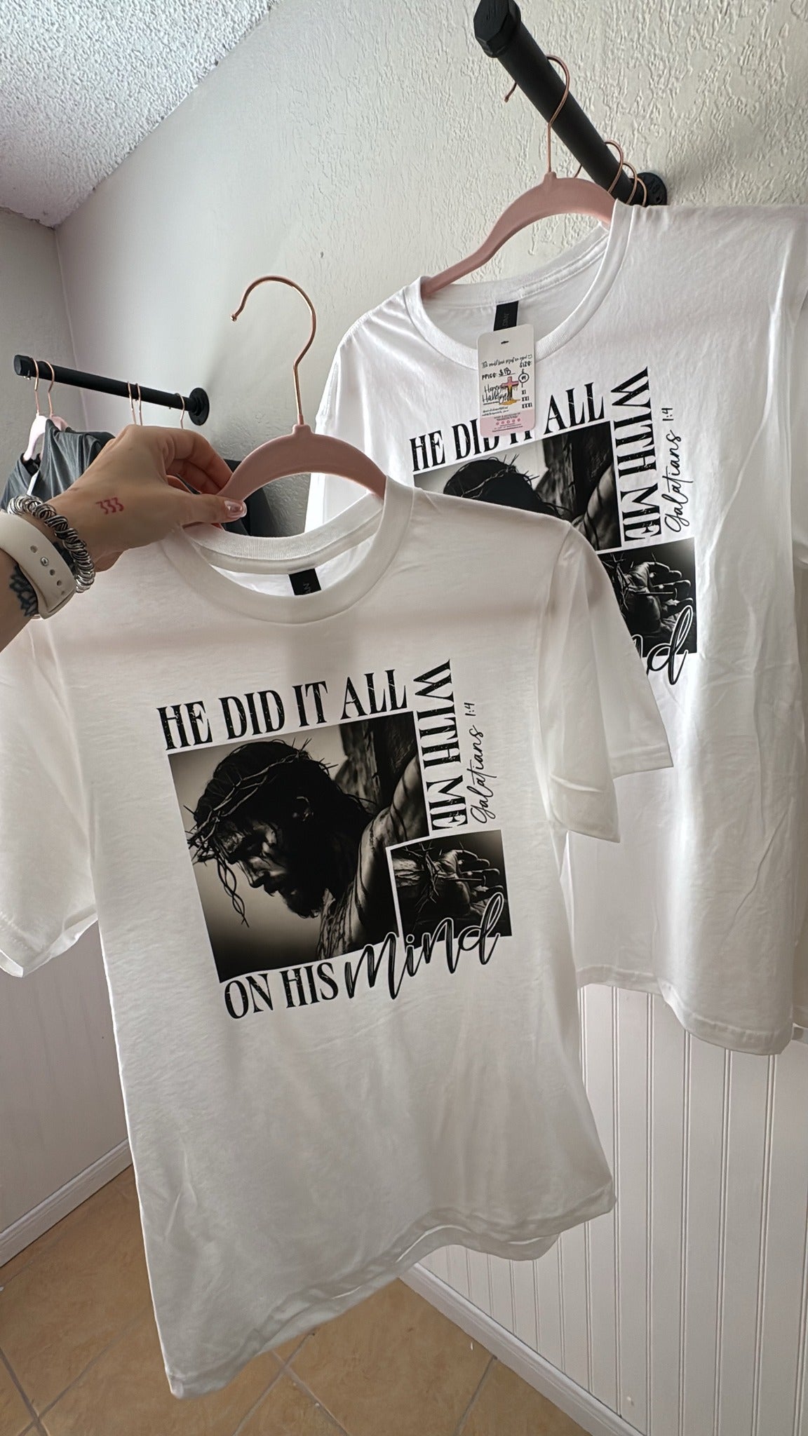 He Did It All With Me on His Mind - Gildan Soft Style Tee