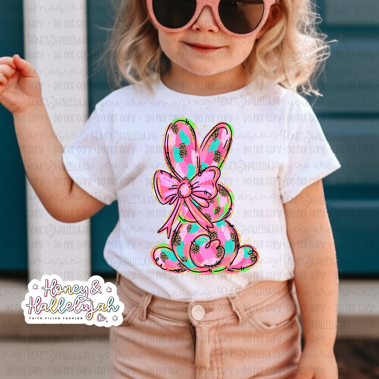 Colorful Brush Stroke Bunny