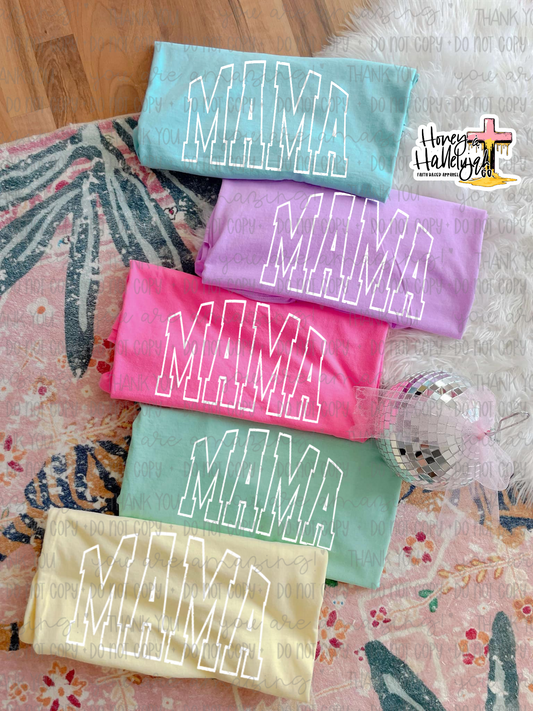 Distressed Mama Tee