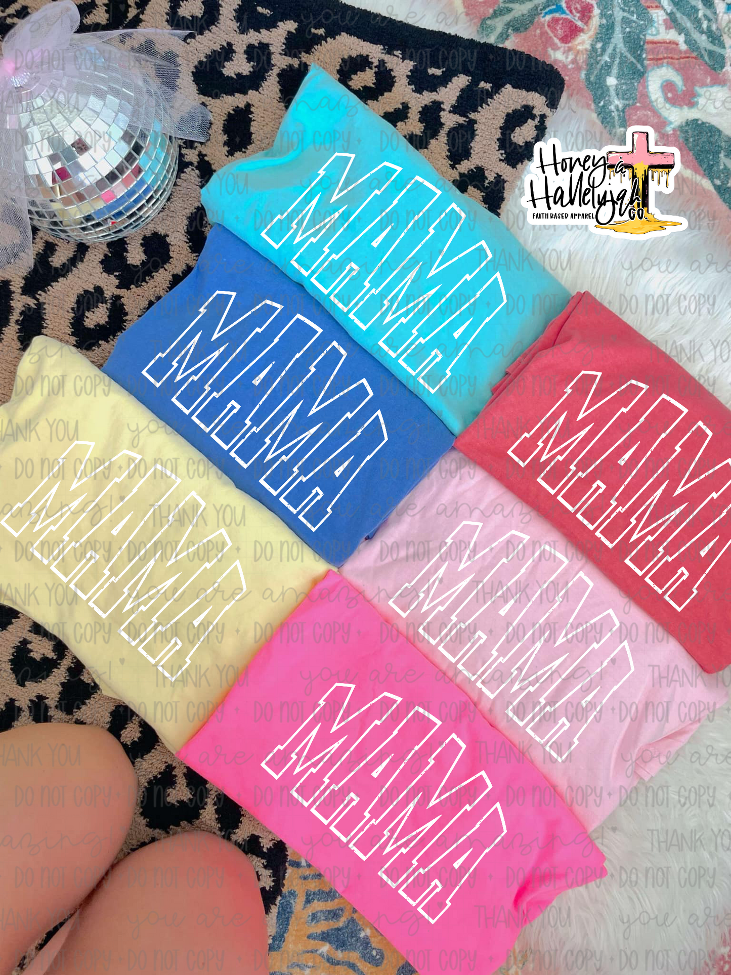Distressed Mama Tee