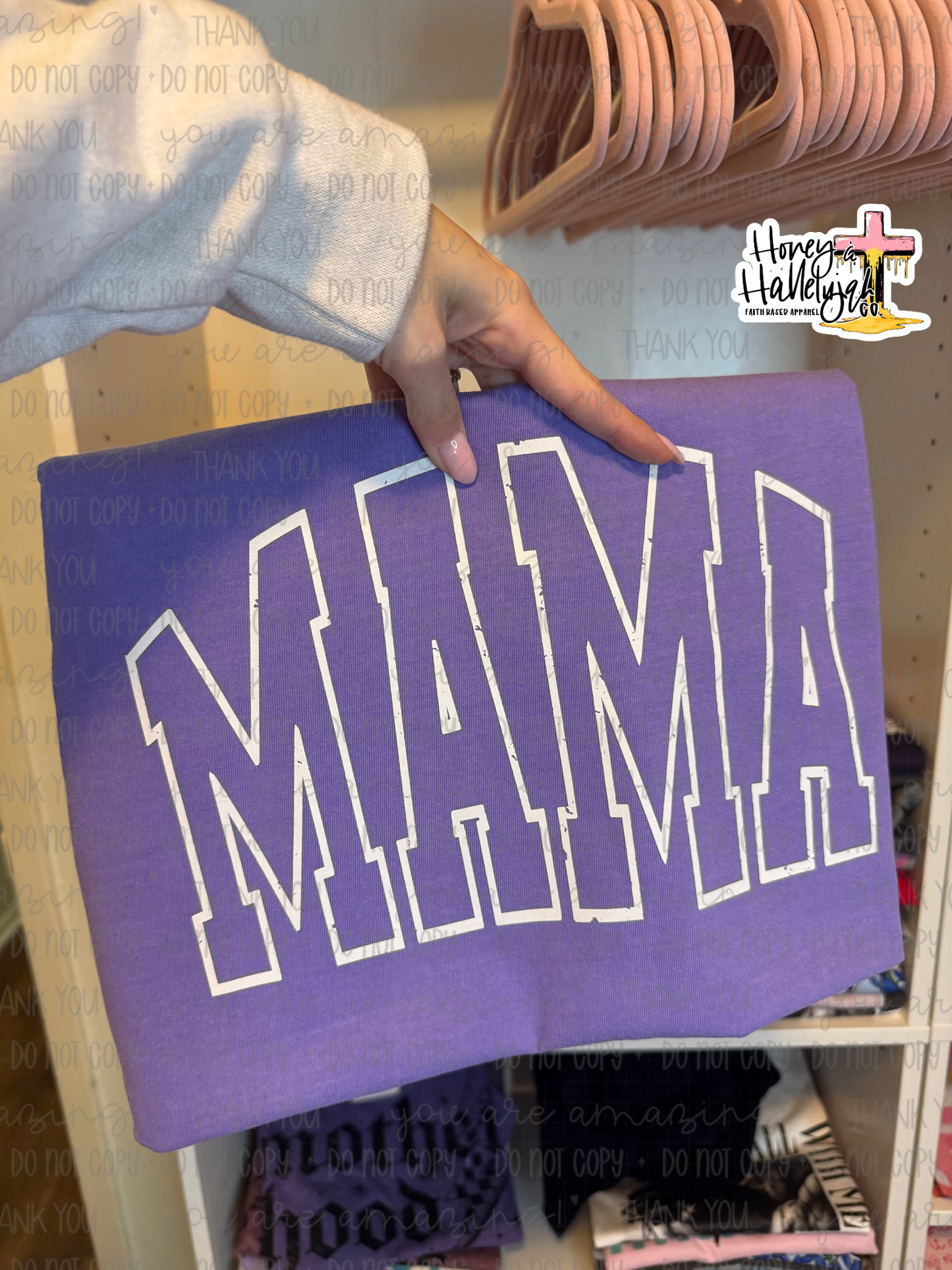 Distressed Mama Tee