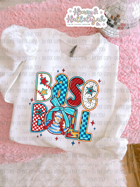 Preppy Baseball Short Sleeve Tee
