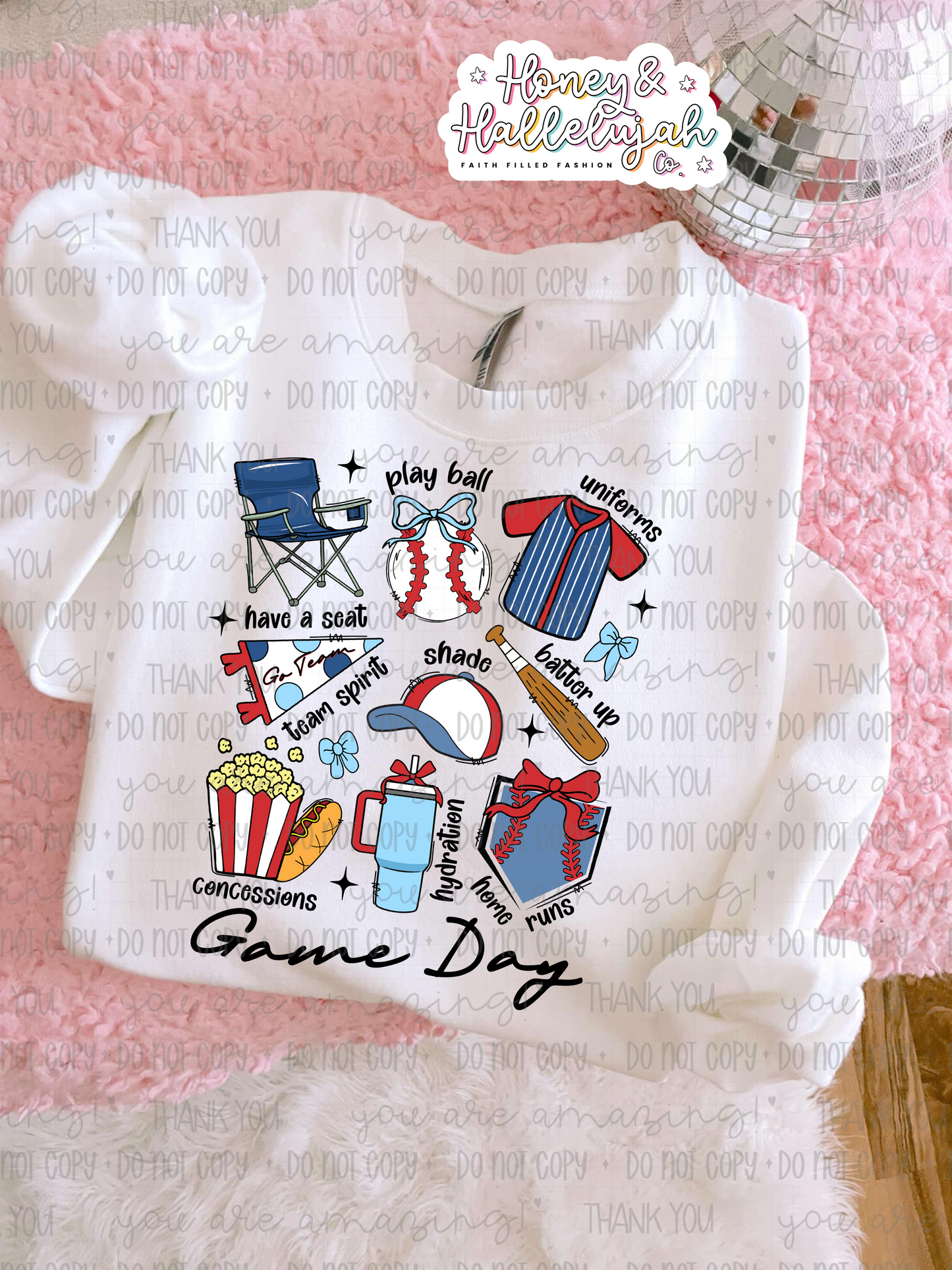Baseball Game Day Short Sleeve Tee